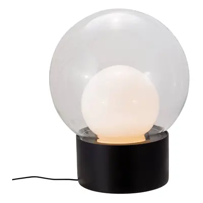 Pulpo lampa stołowa Boule Medium, przezroczysty/opal/czarny, szkło