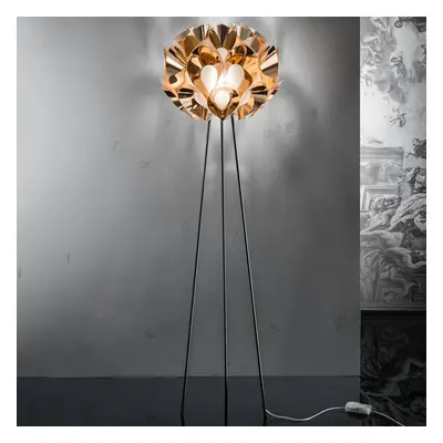 Slamp Flora - designerska lampa stojąca, miedziana