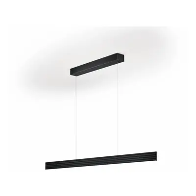 Lampa wisząca LED Fara, góra/dół, długość 132 cm, czarna