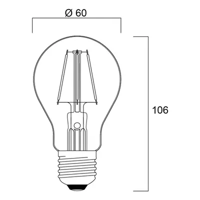 Żarówka LED Sylvania ToLEDo Retro E27 4,1W zielona