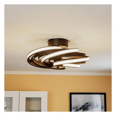 Lampa sufitowa LED Zoya w matowej czerni