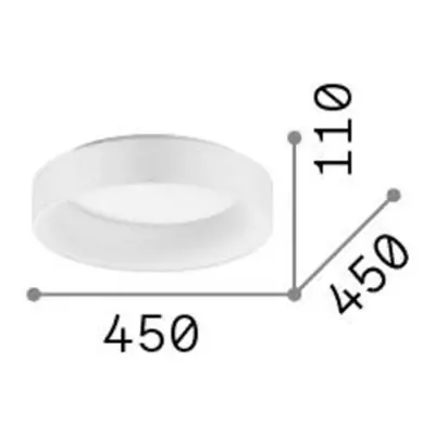 Ideal Lux lampa sufitowa LED Ziggy, czarna, Ø 45 cm, metalowa