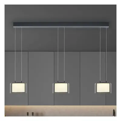 BANKAMP Grand Smoke lampa wisząca LED, 3-pkt.