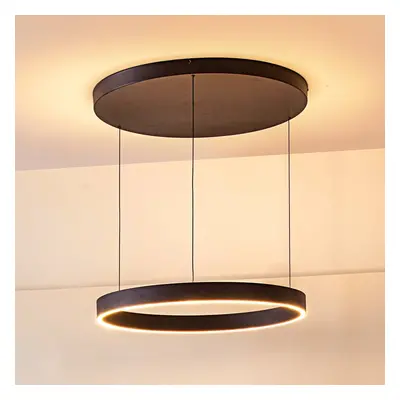 Żyrandol LED Philine, Ø 60 cm, czarny, żelazo