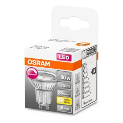 OSRAM Reflektor LED szklany GU10 7,9W 927 120° ściemniany