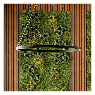 Molto Luce lampa wisząca LED Perfora Pro, czarna, Ø 120,5 cm