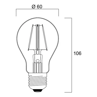 Żarówka LED Sylvania ToLEDo Retro E27 4,1W niebieska