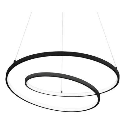 Lampa wisząca LED Ideal Lux Oz Ø 80 cm czarna
