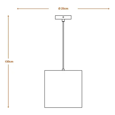 LEDVANCE Cylindryczna lampa wisząca, 1-punktowa, brązowa, tektura falista