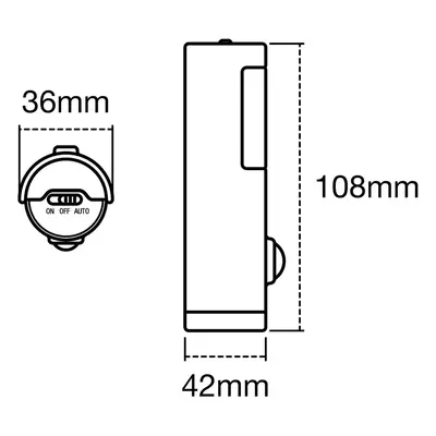 LEDVANCE Nightlux Torch lampka nocna LED biała