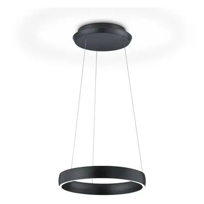 Lampa wisząca LED Sara-40 czarna, 2 200-3 000 K