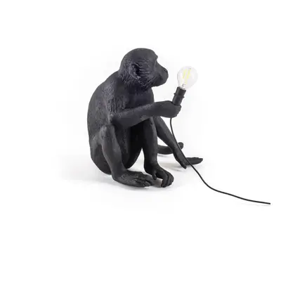 Lampa tarasowa LED Monkey Lamp siedząca czarna