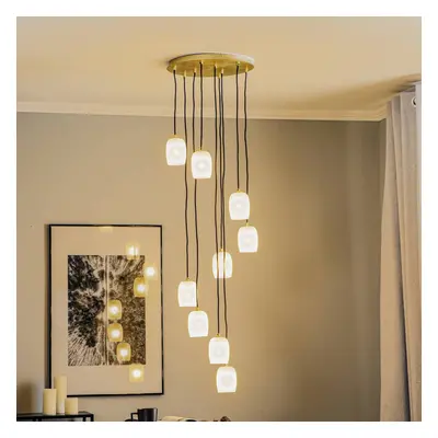 Lampa wisząca Lucande Taylan 9-punktowa rondel