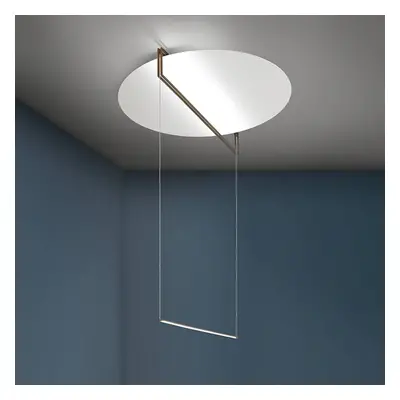 ICONE Essenza żyrandol LED 927 Ø90cm biały/brąz