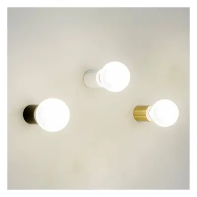 Ten – lampa ścienna, satynowe złoto