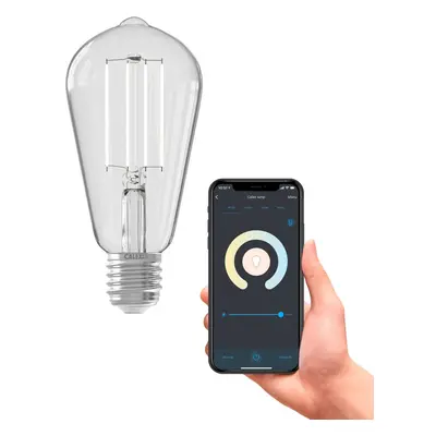 Calex Smart E27 ST64 LED 7W filament 1800-3000K