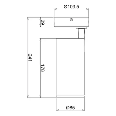 Reflektor sufitowy LED Lucea, regulowany, 15 W, czarny