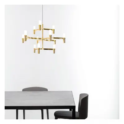 Lampa wisząca NEMO Crown Minor 12-punktowa, pozłacana