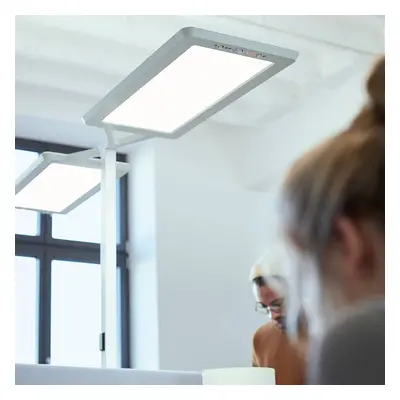 Lampa stojąca Yara.double 4 000 K, BT, LTX srebrna