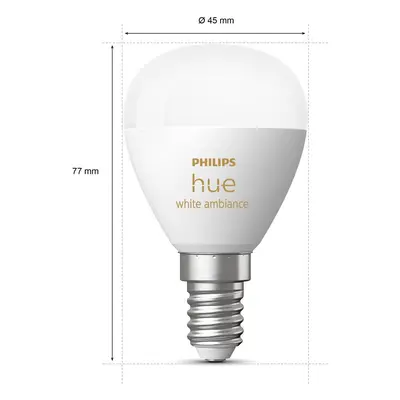 Philips Hue White Ambiance E14 5,1W 470lm 2 szt.