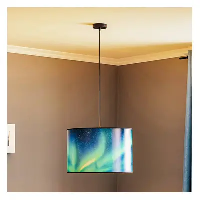 Lampa żyrandol Print L Sky z aurorą turkusową