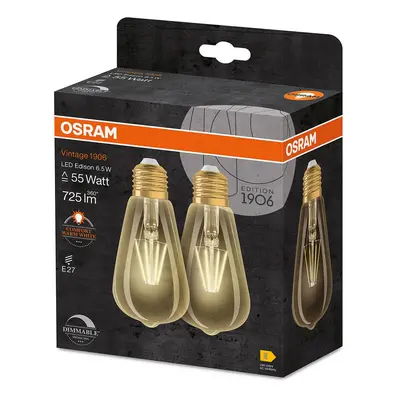 OSRAM Vintage 1906 rustykalna LED E27 6,5W 2 szt.