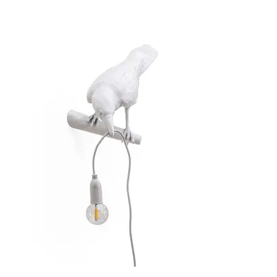 Kinkiet LED Bird Lamp, zwrócony w lewo, biały