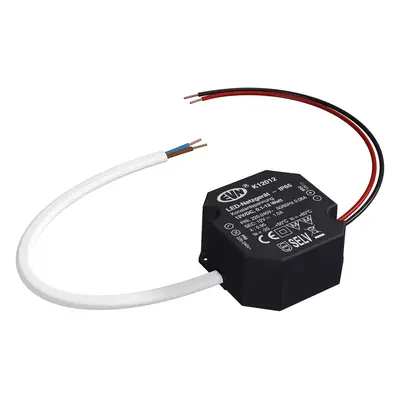 Zasilacz 12V/DC 0,1-12W, IP65, 220-240V/AC