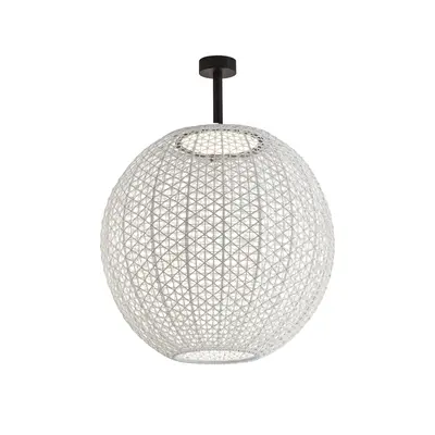Lampa sufitowa zewnętrzna Bover Nans Sphere PF/80 LED beżowa