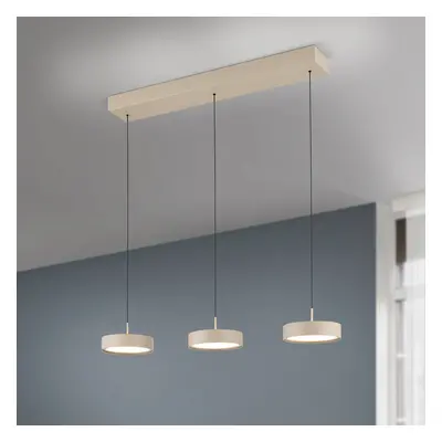 Lampa wisząca LED Teide, khaki, metal, regulowana wysokość