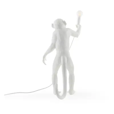 Lampa stołowa LED Monkey Lamp biała, stojąca