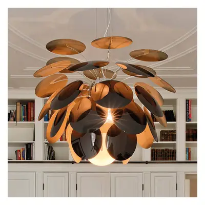 MARSET Discocó lampa wisząca Ø 88 cm czarny/złoty