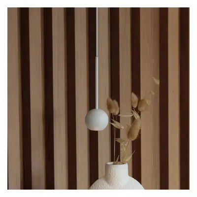 Lampa wisząca LED Ideal Lux Archimede Sfera, biała, metalowa