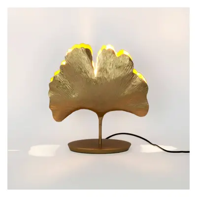 Lampa stołowa Ginkgo, złota, 36x34cm