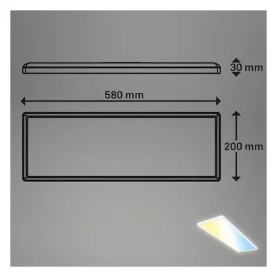 Inteligentna lampa sufitowa LED Tava, 58x20 cm, CCT, ściemniana