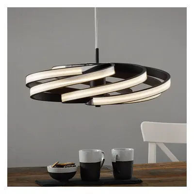 Dekoracyjna lampa wisząca LED Zoya, czarna