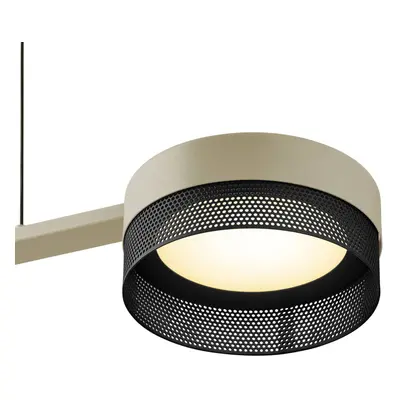 Żyrandol LED Mesh 3-pkt. ściemniacz, piasek/czarny