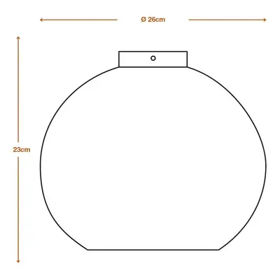 Lampa sufitowa LEDVANCE Kula, Ø 26 cm, brązowa, tektura falista, E27