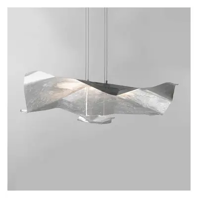 Imponująca lampa wisząca LED Crash, srebrna