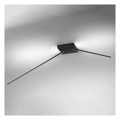 ICONE Spillo - Lampa sufitowa z LED 2-ramienna czarna