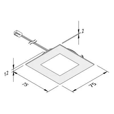 Oświetlenie meblowe LED FAQ 68 3 szt. stal 4W 940