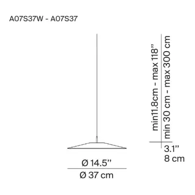 Luceplan Koinè LED żyrandol 927 Ø37cm czarny