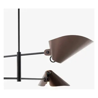 &TRADITION Lampa wisząca Bonnet SC93, brąz, wysokość 140 cm