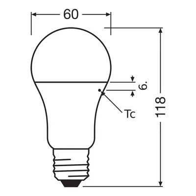 OSRAM LED Classic Star, matowa, E27, 14 W, 4000 K, 1 521 lm