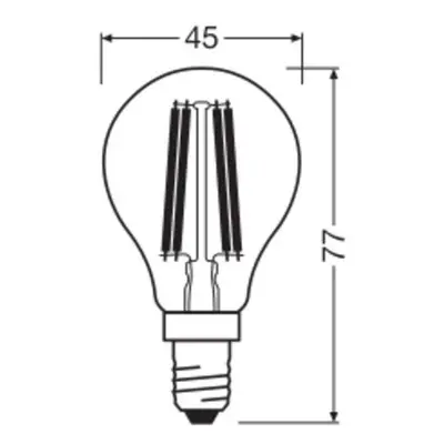 OSRAM żarówka filament LED E14 1,2W 2700K 255lm