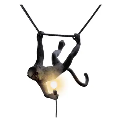 Żyrandol zewnętrzny LED Monkey Lamp wiszący czarny