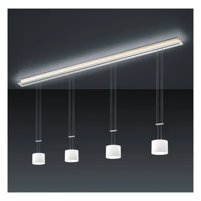 BANKAMP Strada Gracia lampa wisząca, 4-pkt, 185 cm