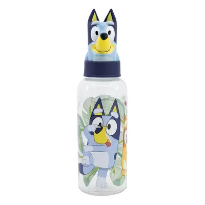 Butelka plastikowa z nakrętką 3D Bluey - Bluey i Bingo (560 ml)