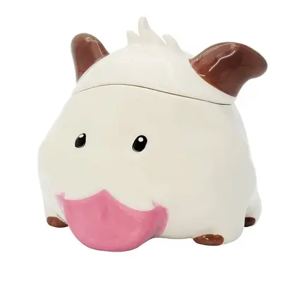 Kubek ceramiczny z pokrywką League of Legends 3D - Poro (350 ml)