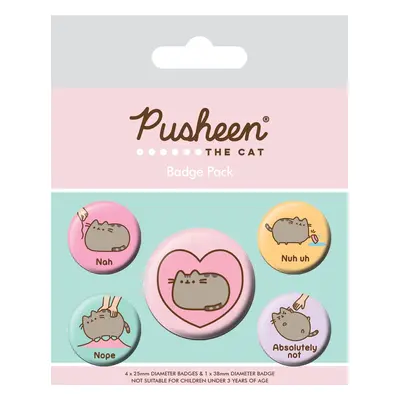 Przypinki Pusheen - Nah (5 szt.)